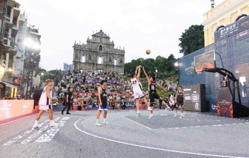 3x3籃球巡回賽澳門總決賽現(xiàn)場。（澳門特區(qū)政府體育局供圖）