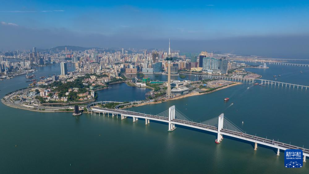 12月11日，澳門半島的景色（無人機照片）。