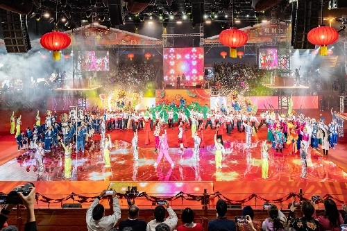 澳門西灣廣場花車匯演主會場。澳門特區(qū)政府旅游局供圖