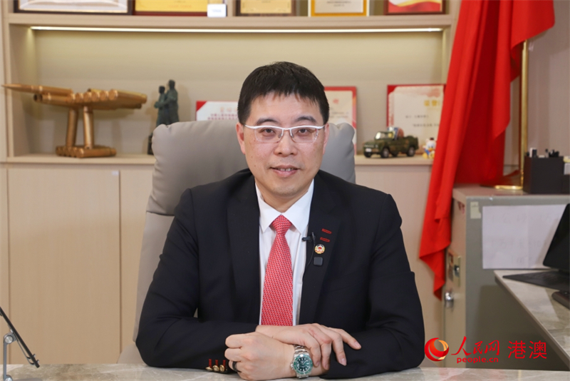 圖.全國政協(xié)委員、大灣區(qū)金融科技促進(jìn)總會會長莊紫祥。（人民網(wǎng) 吳宇揚(yáng)揚(yáng) 攝）