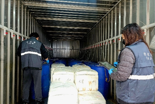 圖為首批通過電子證書快速通關(guān)的內(nèi)地供澳水產(chǎn)品。澳門特區(qū)市政署供圖