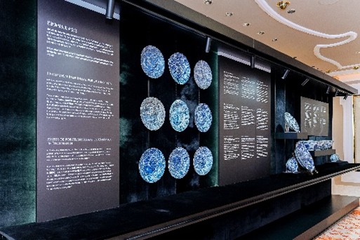展覽展出的克拉克瓷。主辦方供圖